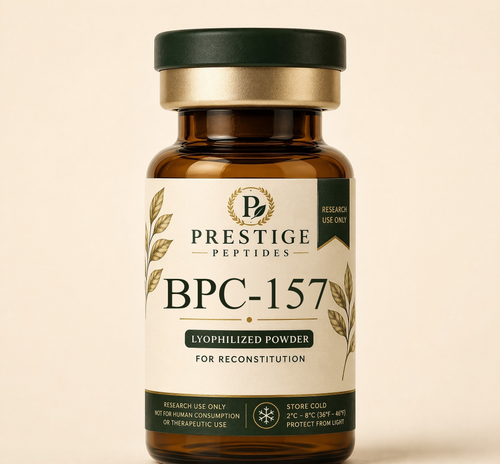 BPC-157 Laboratory Research Material vial - Prestige Peptides